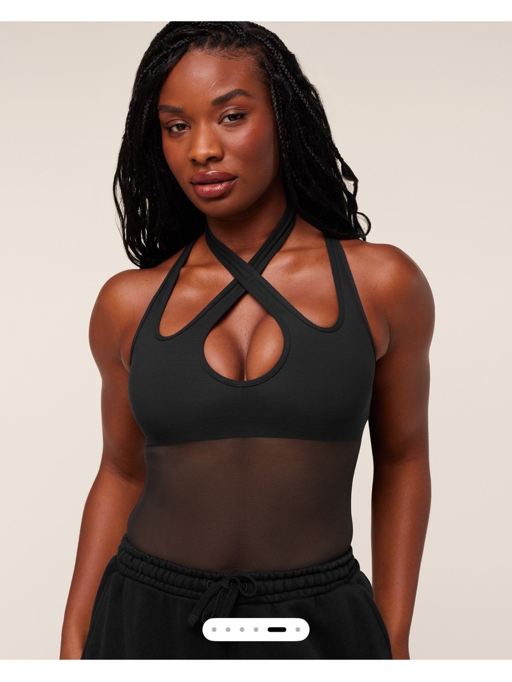 Gymshark Dark Energy Tank with shelf size M